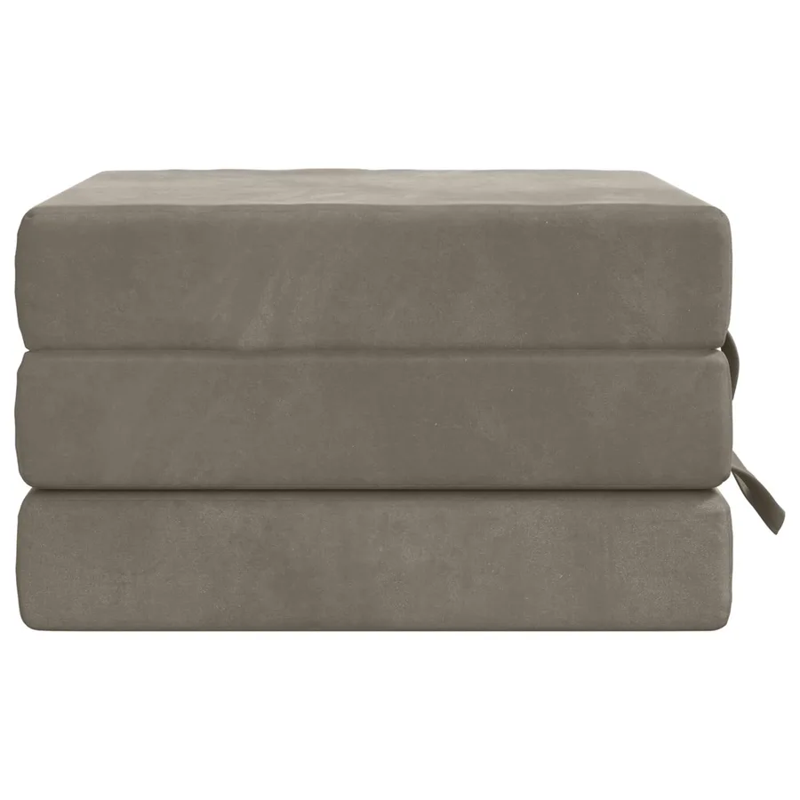 Canapé-lit pliable 75 x 63 x 45 cm Gris clair - 4