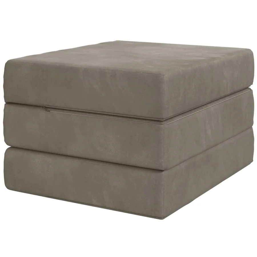 Canapé-lit pliable 75 x 63 x 45 cm Gris clair - 5