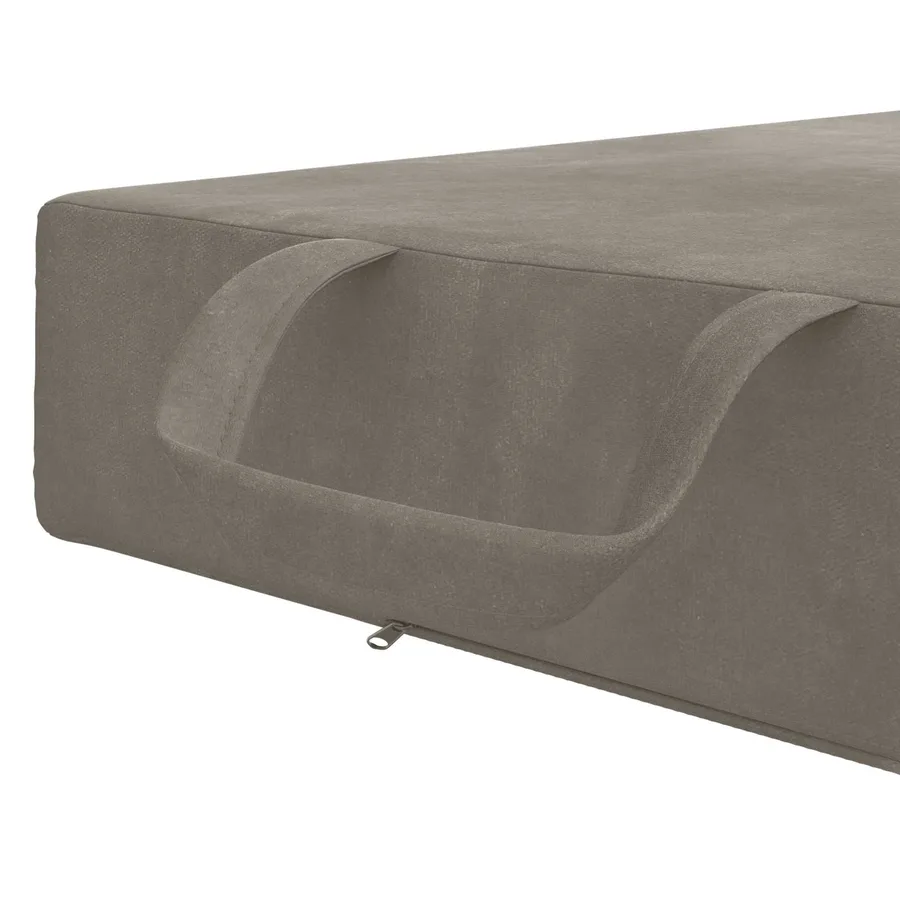 Canapé-lit pliable 75 x 63 x 45 cm Gris clair - 7