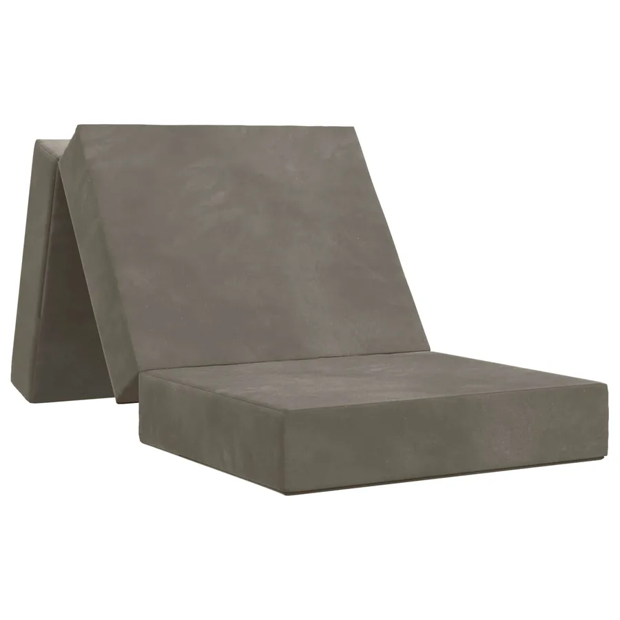 Canapé-lit pliable 90 x 63 x 45 cm Gris clair - 2