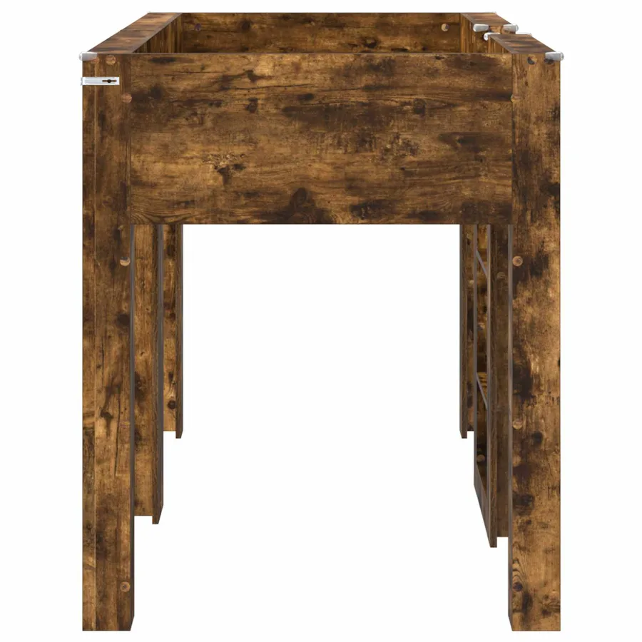 Lit Superposé pour Enfants avec stockage Chêne fumé 75 x 190 cm - 6