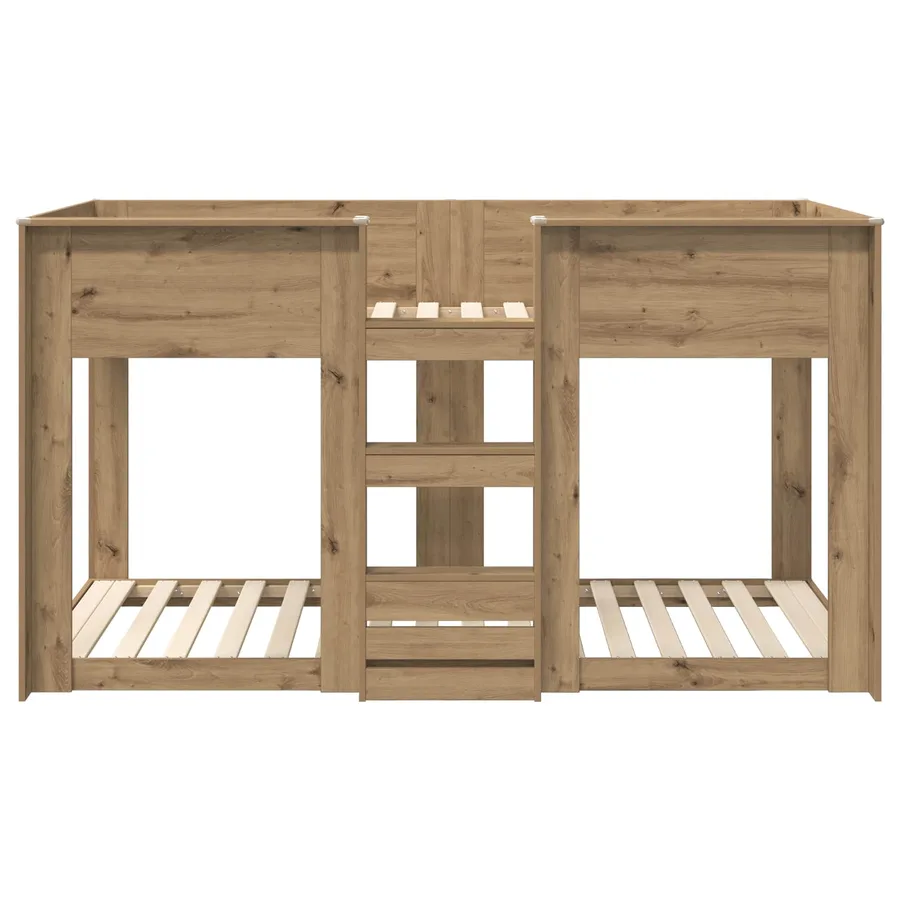 Lit Superposé pour Enfants Chêne artisanal 75 x 190 cm - 5