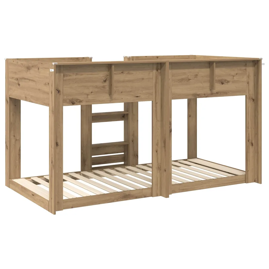 Lit Superposé pour Enfants Chêne artisanal 75 x 190 cm - 7