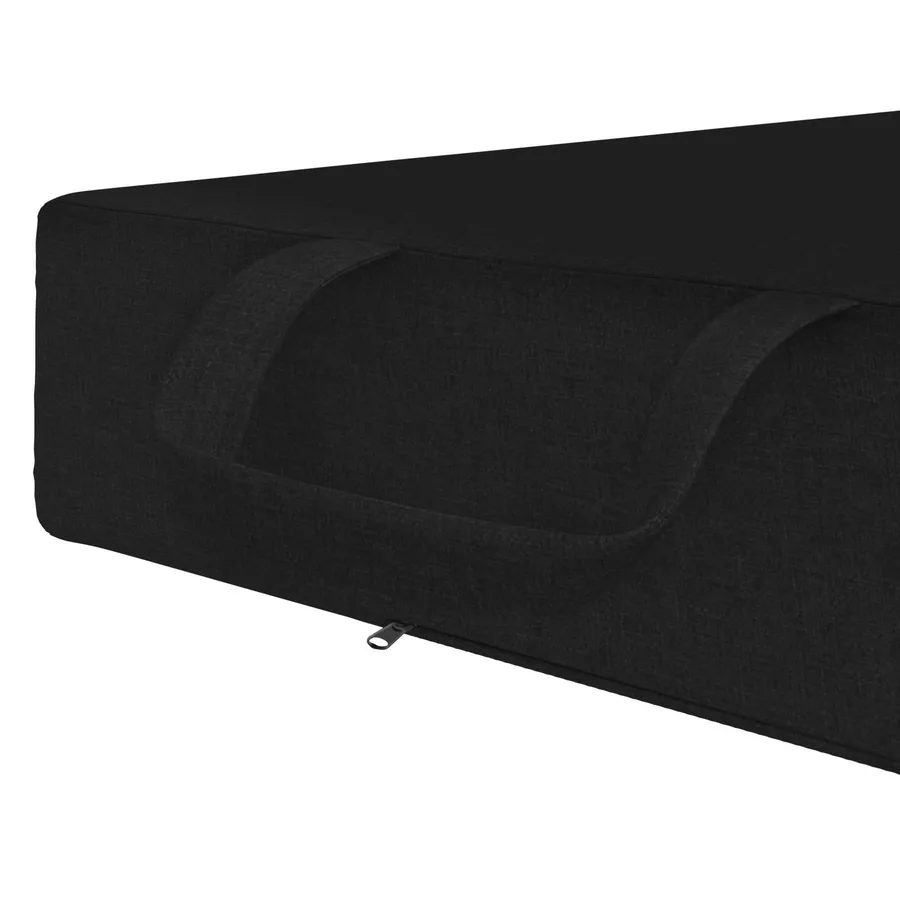 Canapé-lit pliable 75 x 67 x 45 cm Noir - 7