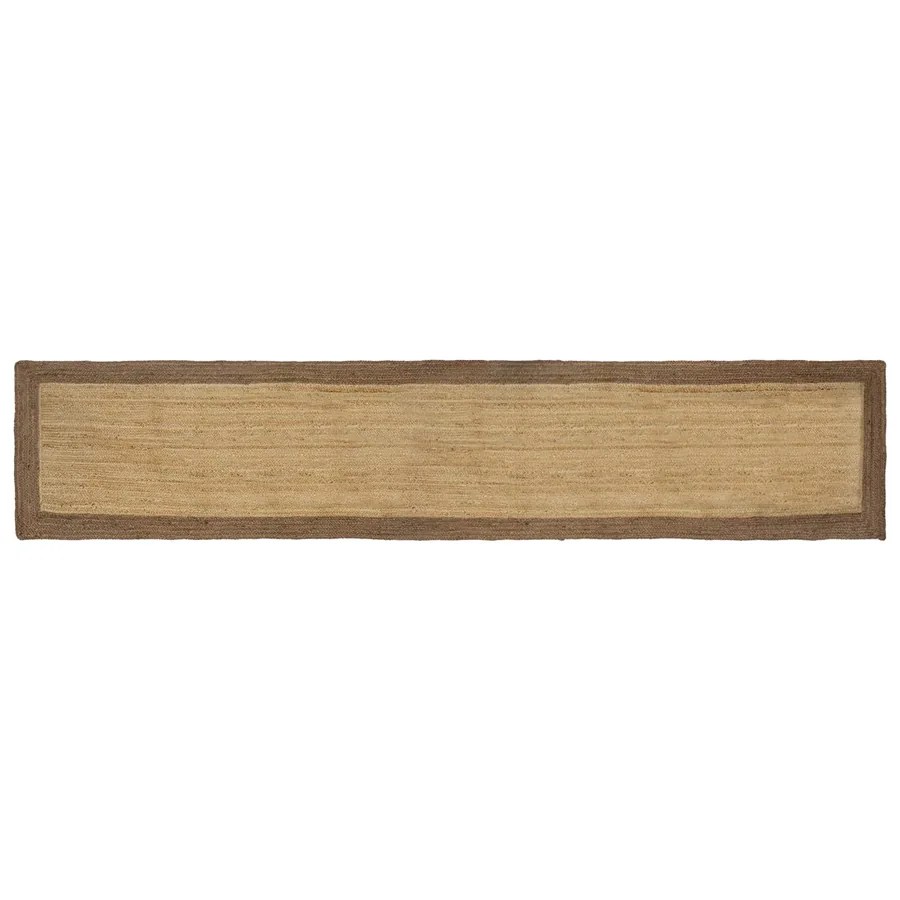 Tapis de surface Gris 80 x 400 cm Jute