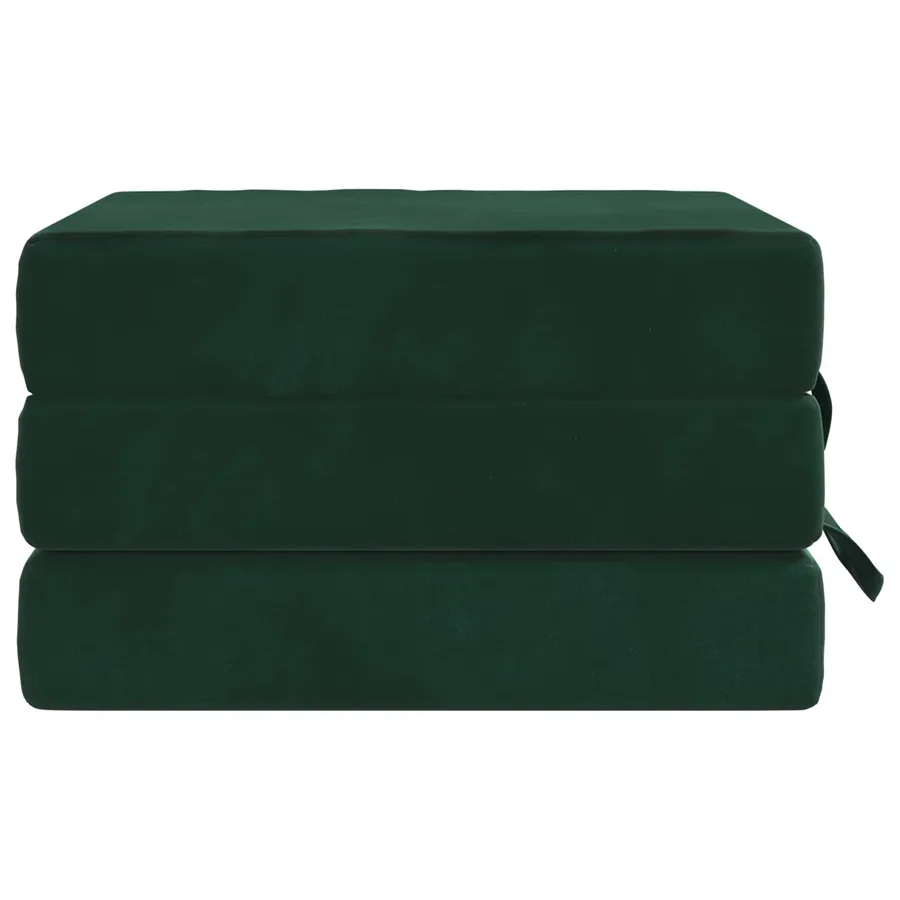 Canapé-lit pliable 75 x 67 x 45 cm Vert foncé - 4