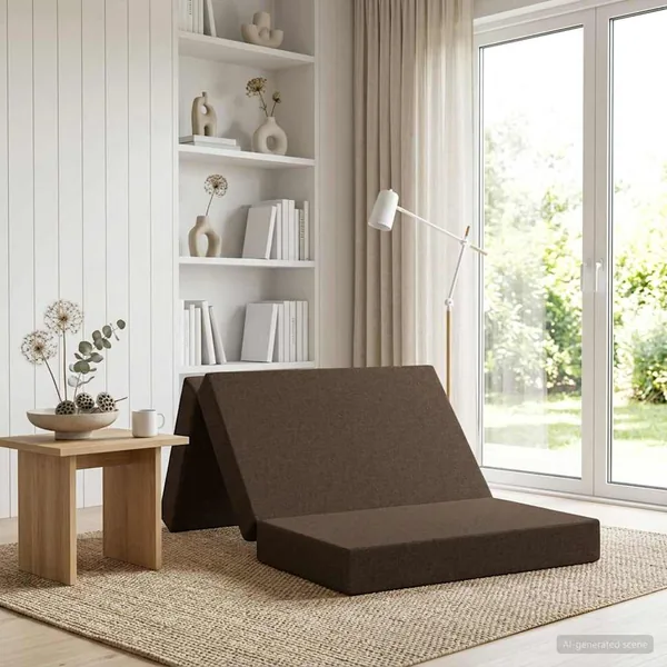 Canapé-lit pliable 80 x 67 x 45 cm Taupe