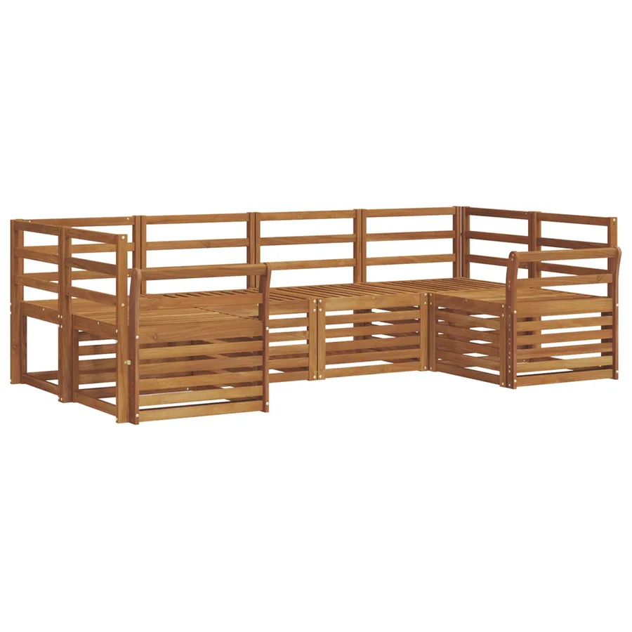 Ensemble de canapé d'angle 6 pcs Naturel - 2