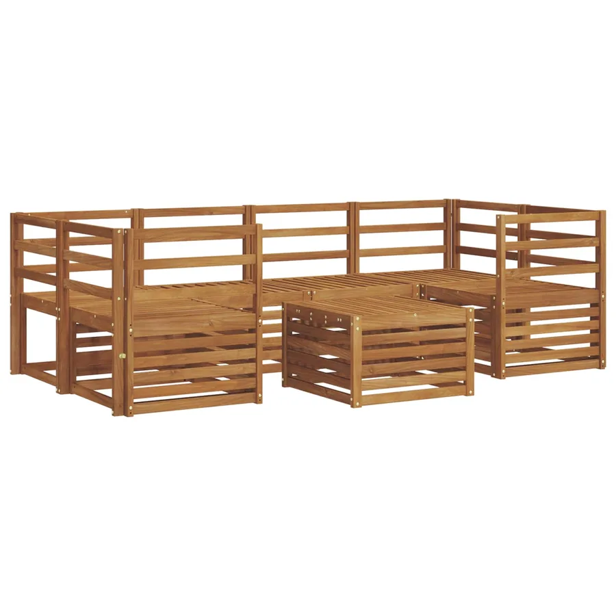 Ensemble de canapés d'extérieur 7 pcs Naturel - 2