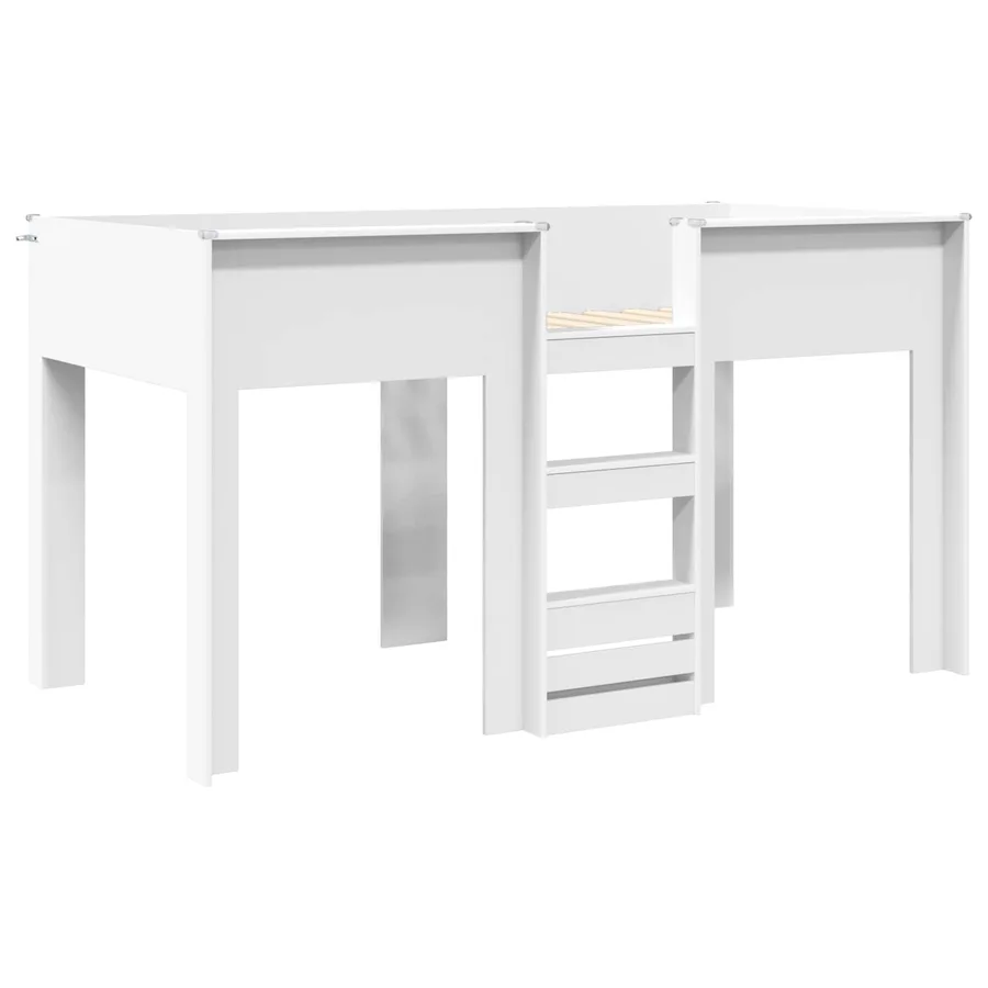Lit Superposé pour Enfants Blanc 100 x 200 cm Bois d'ingénierie - 4