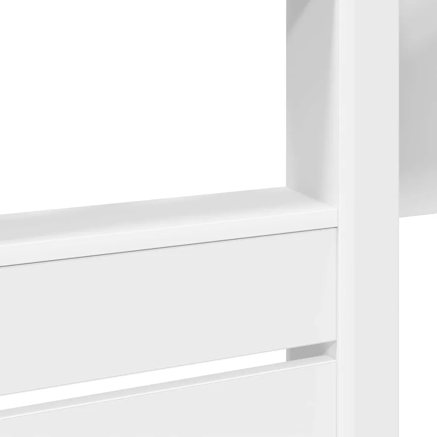 Lit Superposé pour Enfants Blanc 100 x 200 cm Bois d'ingénierie - 9