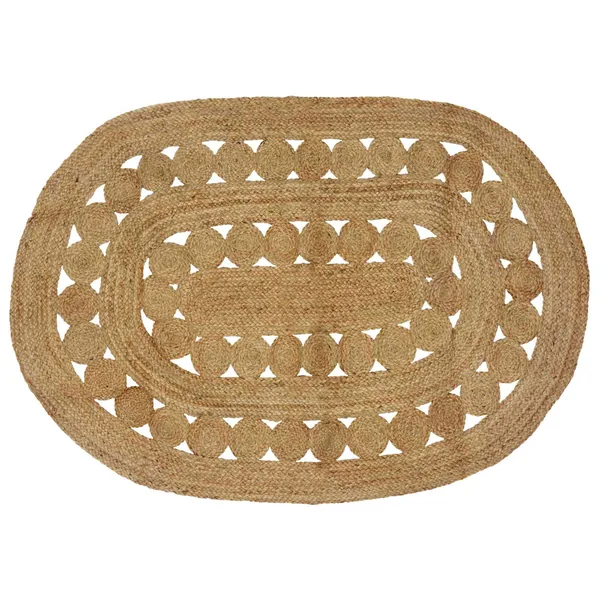 Tapis de surface Naturel 122 x 183 cm Jute