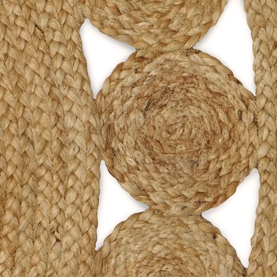 Tapis de surface Naturel 122 x 183 cm Jute - 3