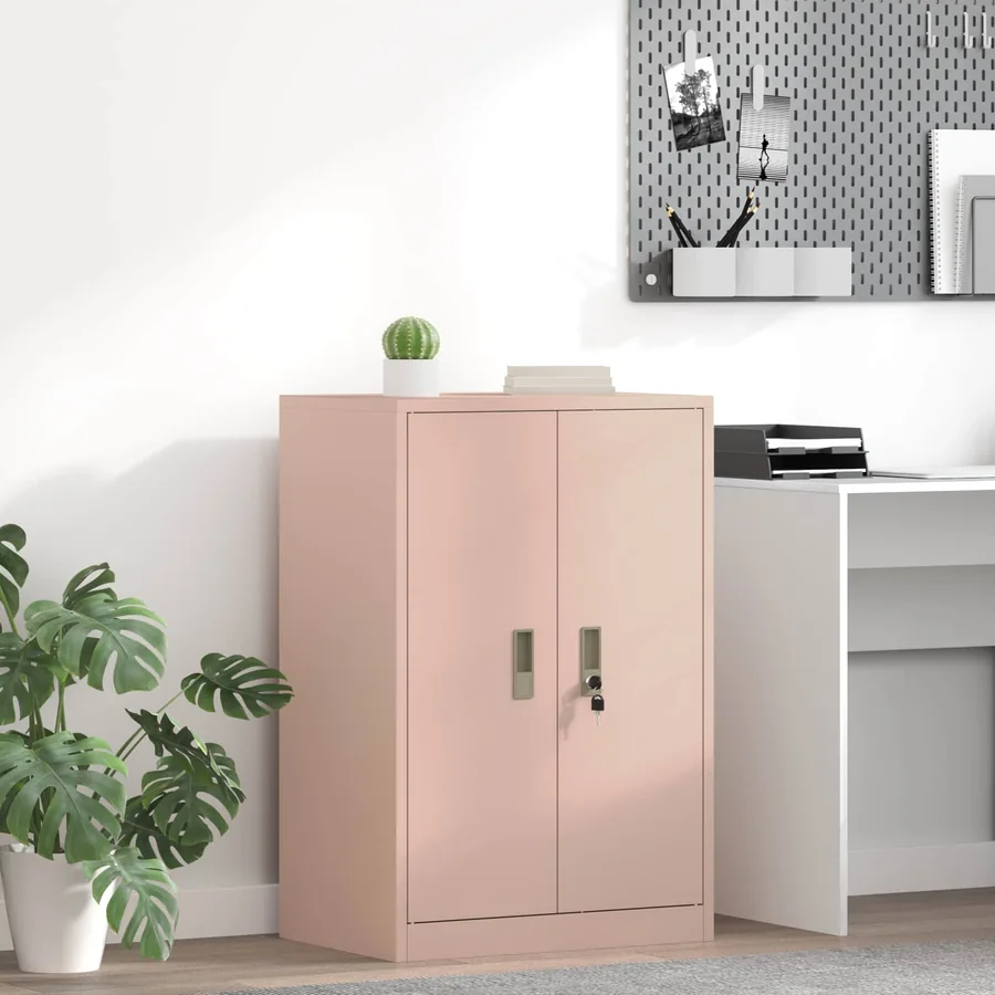 Armoire de rangement Rose 60 x 40 x 90 cm Acier