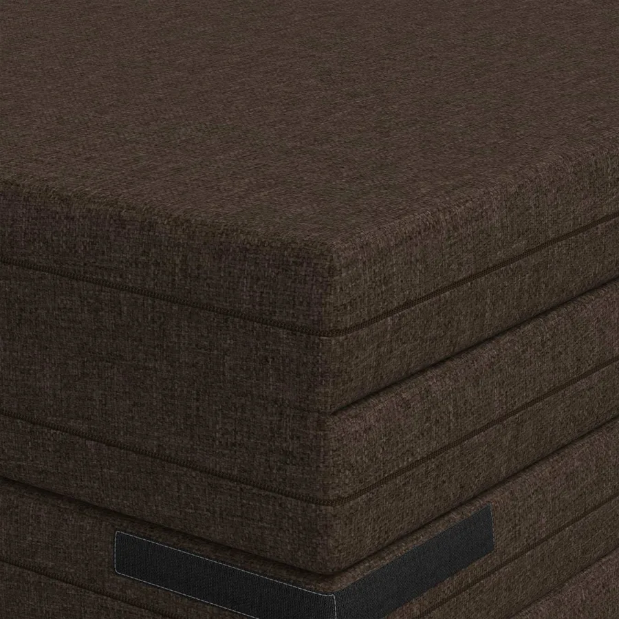 Canapé-lit pliable 140 x 67 x 45 cm Taupe - 7