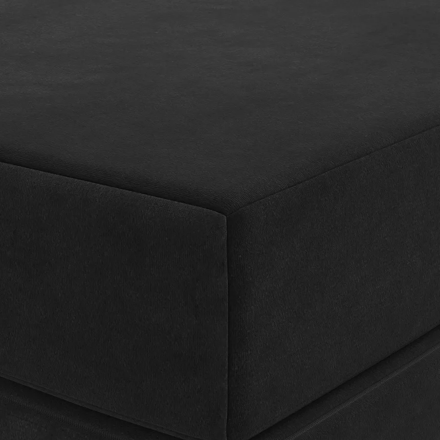 Canapé-lit pliable 100 x 67 x 45 cm Noir - 6