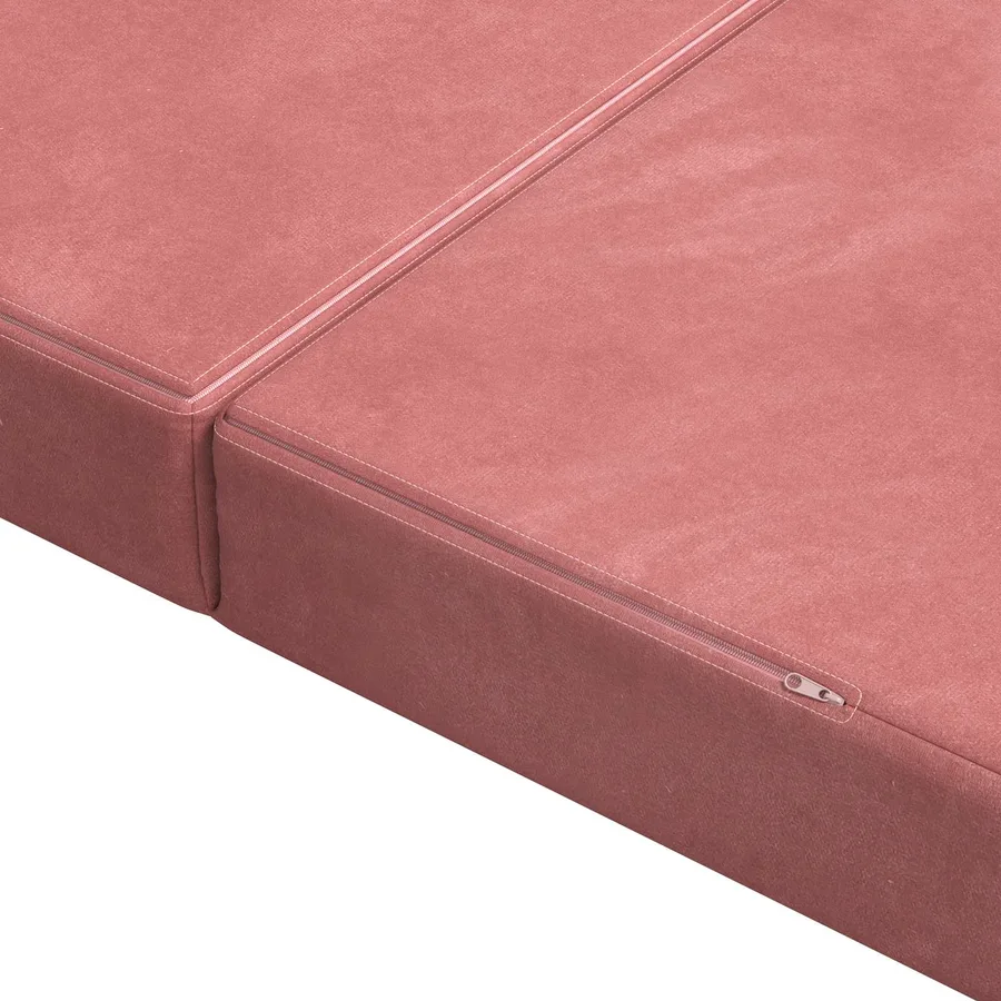 Canapé-lit pliable 140 x 67 x 45 cm Rose - 7