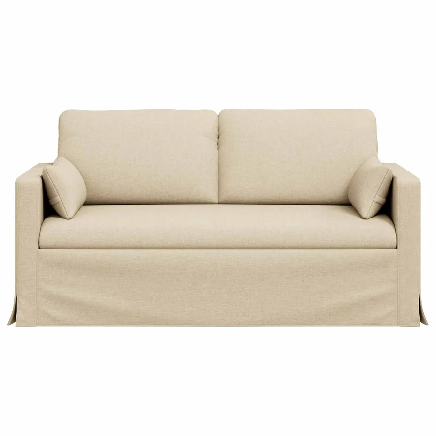 Canapé Crème 158 x 78 x 80 cm tissu - 4