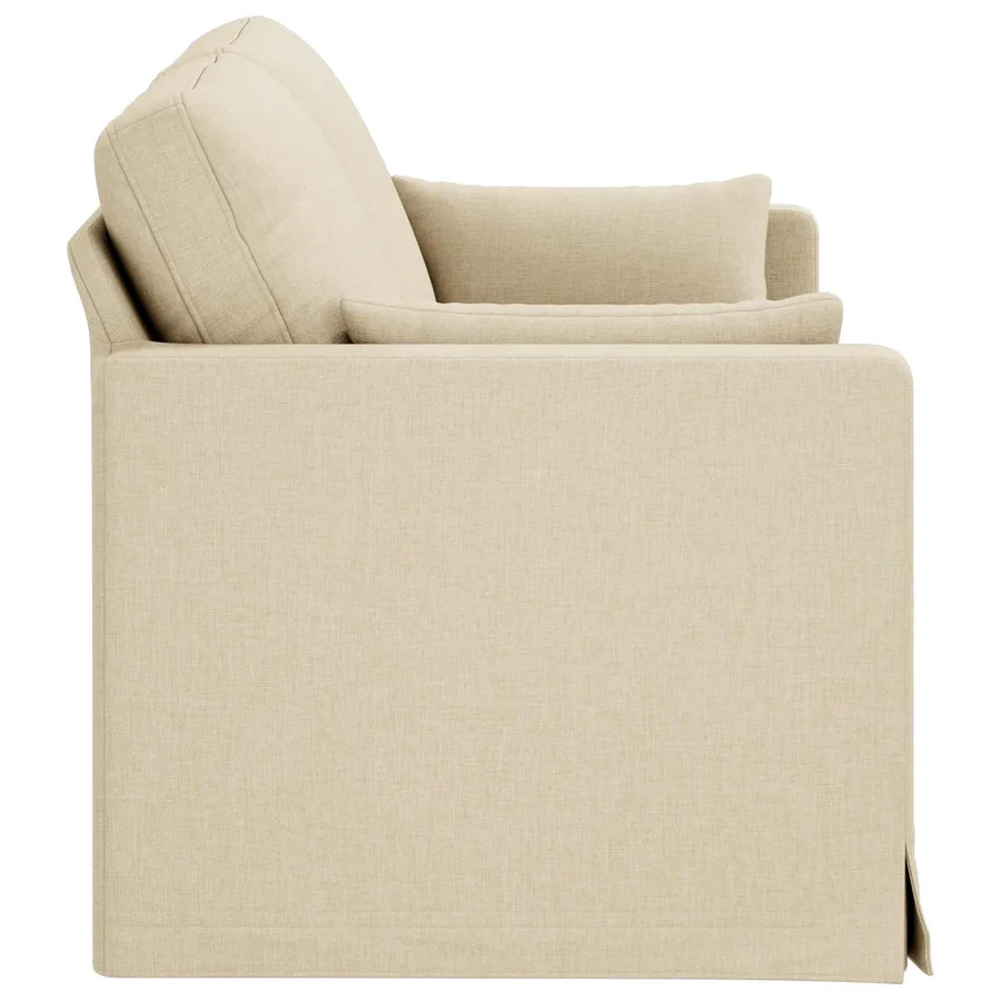 Canapé Crème 158 x 78 x 80 cm tissu - 5