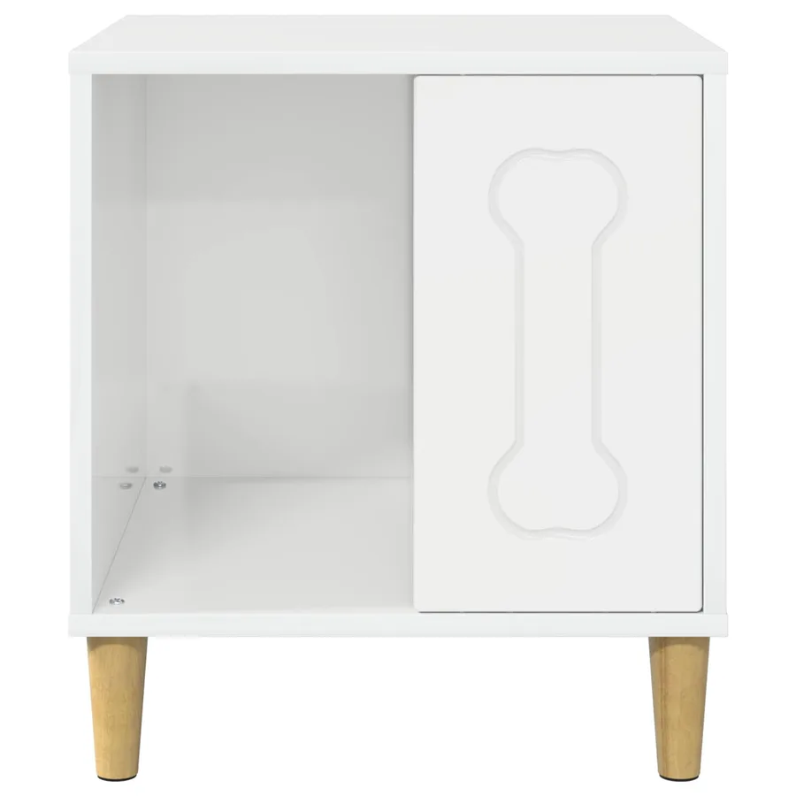 Maison pour Chiens Blanc Brillant 44 x 42 x 49 cm - 5