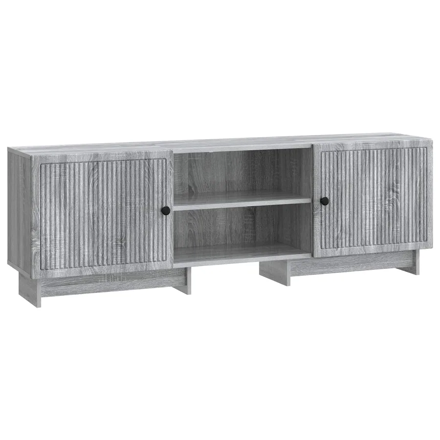 Meuble TV Gris Sonoma 150 x 31 x 50 cm Bois d’ingénierie - 2