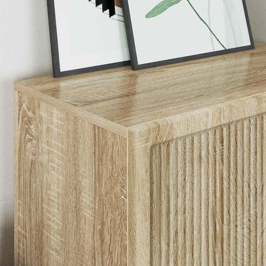 Buffet Chêne Sonoma 66 x 34,5 x 95 cm Bois d’ingénierie - 5