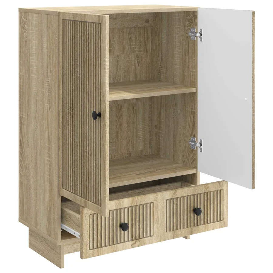 Buffet Chêne Sonoma 66 x 34,5 x 95 cm Bois d’ingénierie - 6