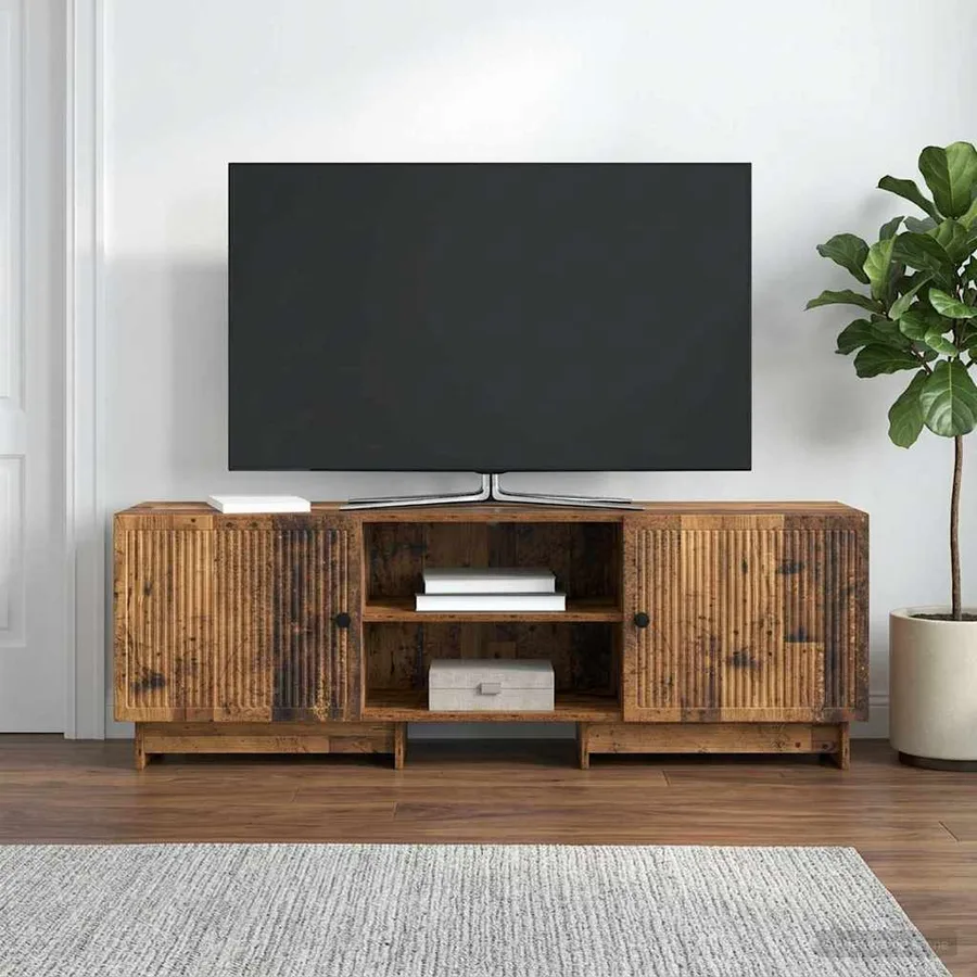 Meuble TV Bois ancien 150 x 31 x 50 cm Bois d’ingénierie - 4
