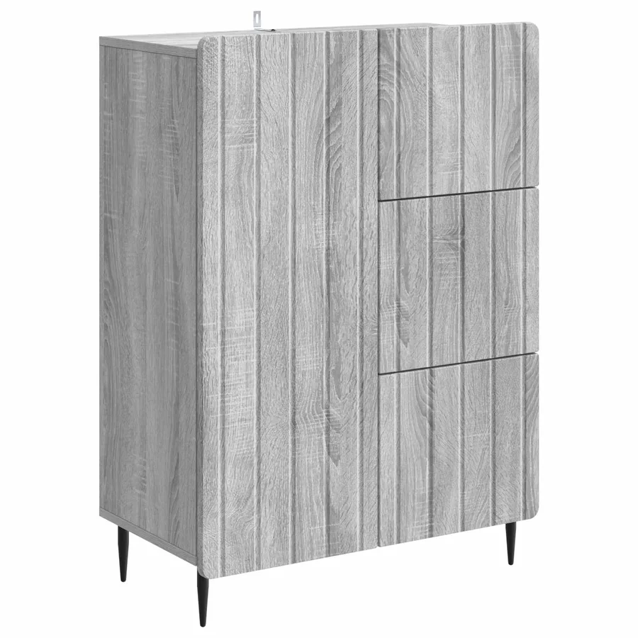 Buffet Sonoma gris 66 x 34,5 x 91,5 cm Bois d'ingénierie - 2