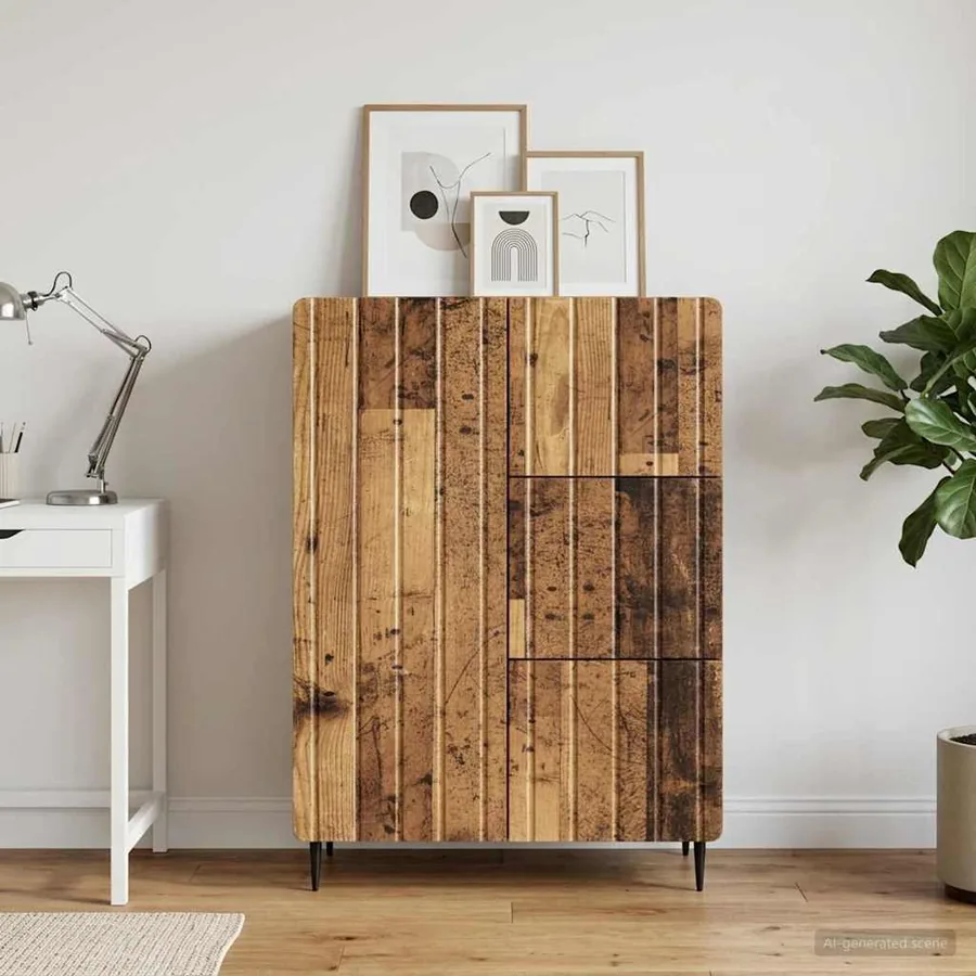 Buffet Bois ancien 66 x 34,5 x 91,5 cm Bois d'ingénierie