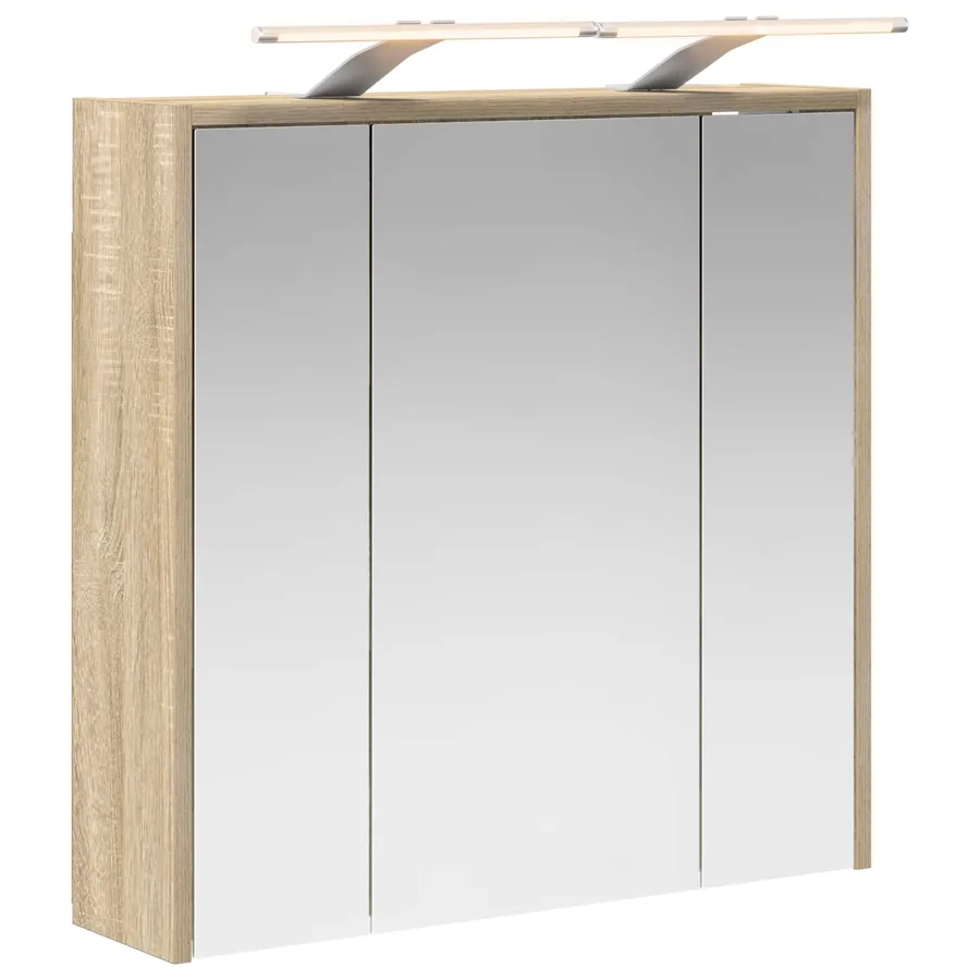 Armoire Miroir de Salle de Bain Chêne Sonoma - 2