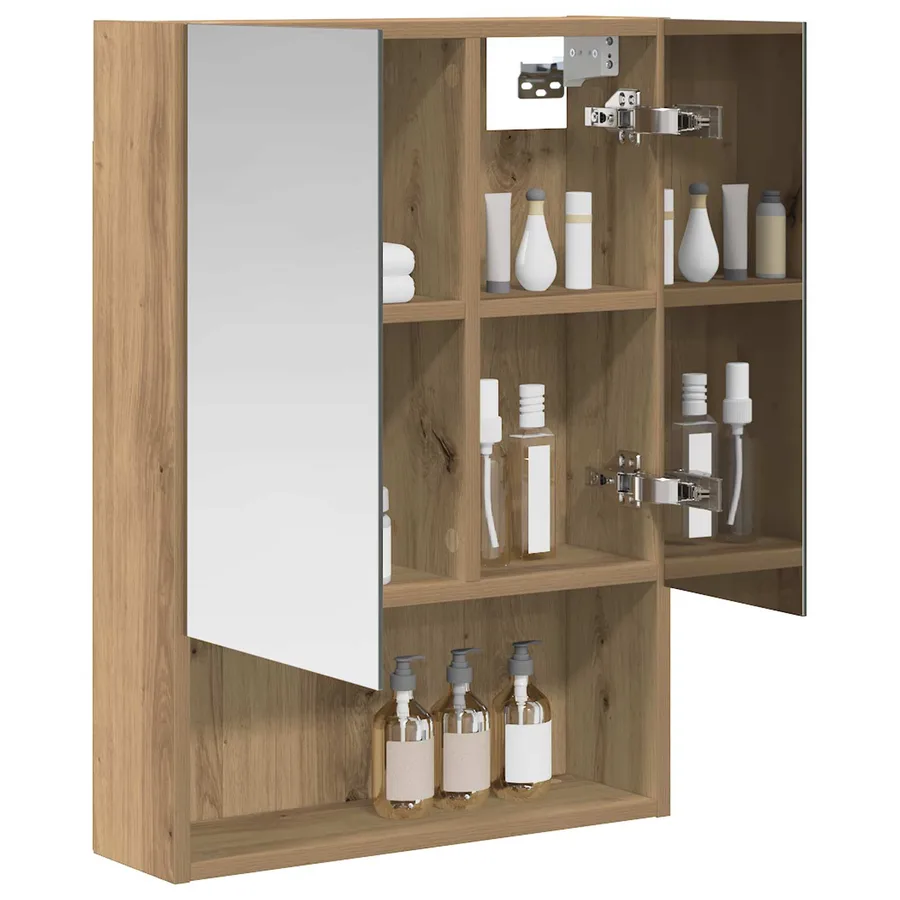 Armoire Miroir de Salle de Bain Chêne artisan 50 x 14,5 x 70 cm - 3