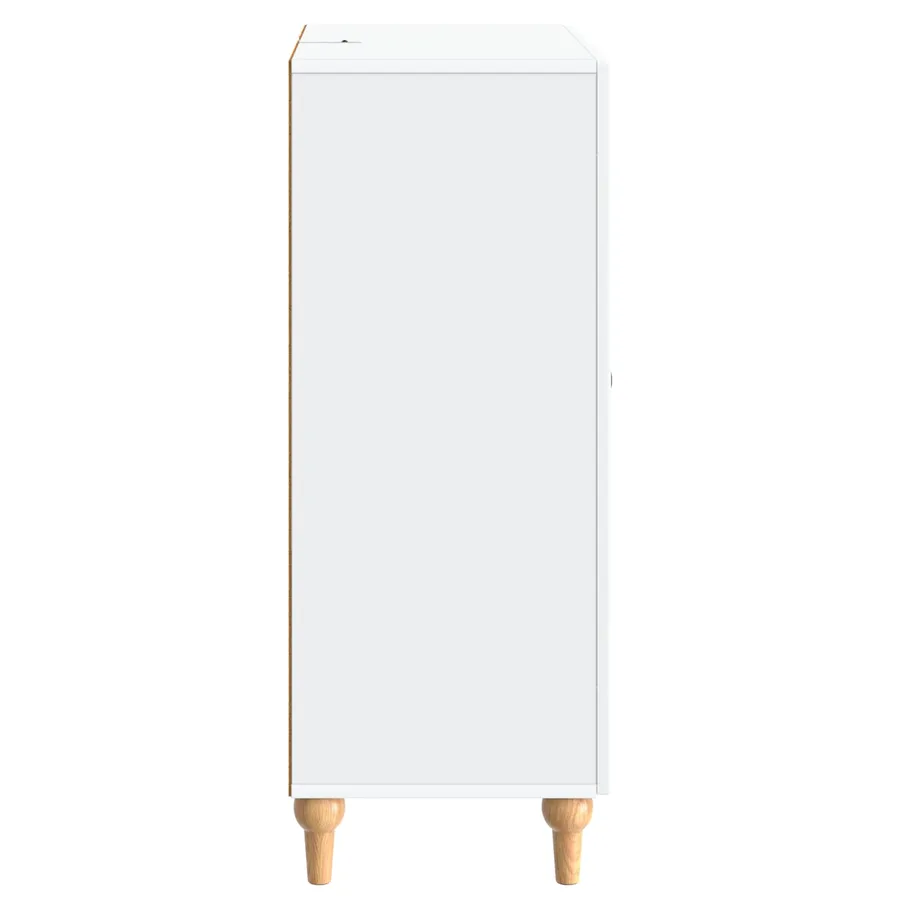 Buffet Blanc 66 x 34,5 x 90 cm Bois d'ingénierie - 7