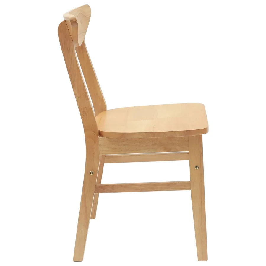 Chaises de salle à manger 2 pcs Naturel 42 x 47.5 x 81 cm - 6