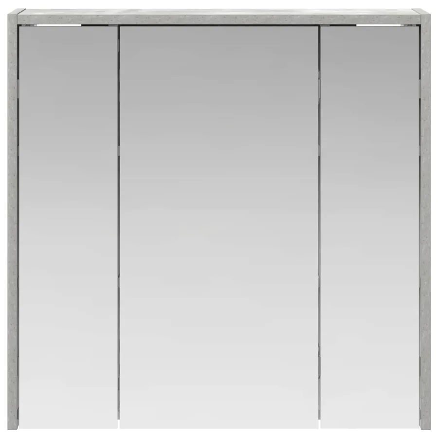 Armoire Miroir de Salle de Bain Gris béton 63,5 x 16 x 62,5 cm - 5