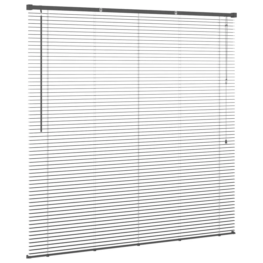 Store Vénitien Gris Argenté 150 x 150 cm 25 mm PVC - 5