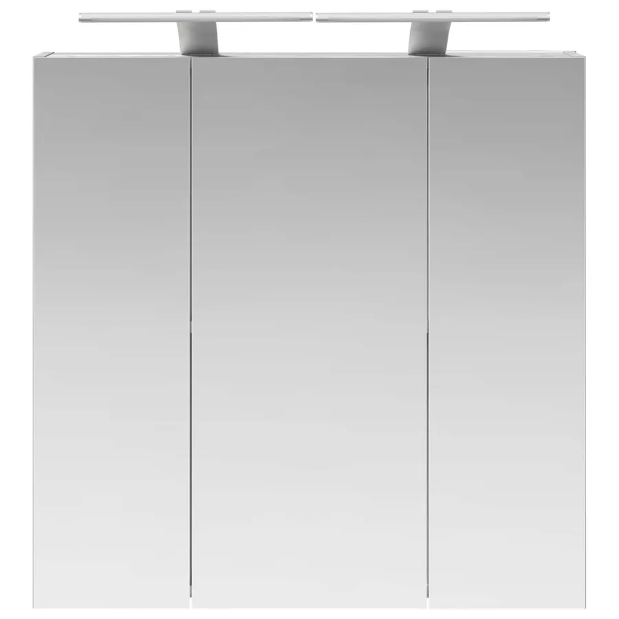 Armoire Miroir de Salle de Bain Gris Sonoma 70 x 14,5 x 70 cm - 6