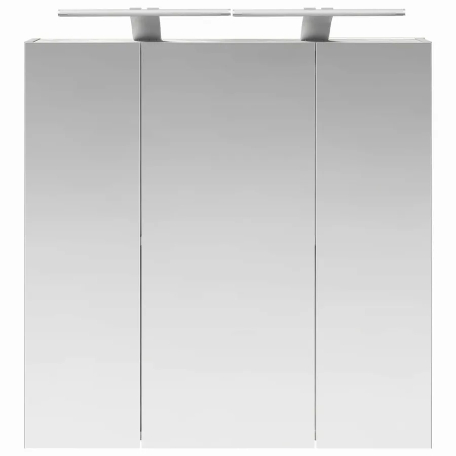 Armoire Miroir de Salle de Bain Gris béton 70 x 14,5 x 70 cm - 6