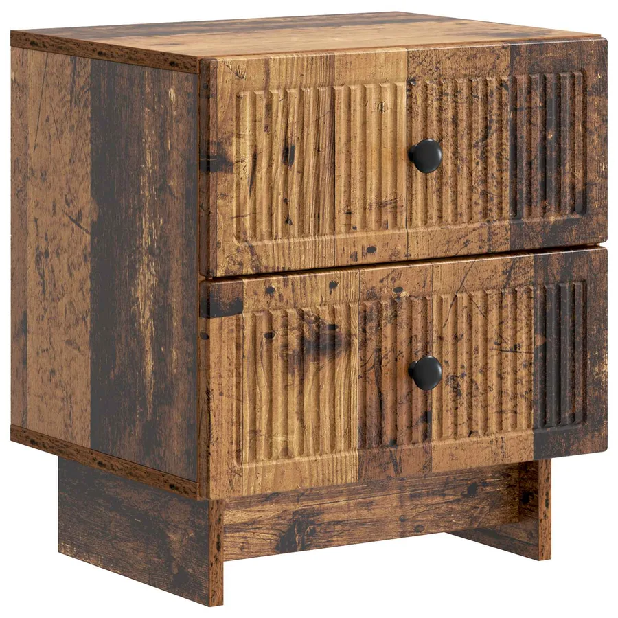 Cabinet de chevet avec tiroir Bois ancien 43 x 34,5 x 47,5 cm - 2