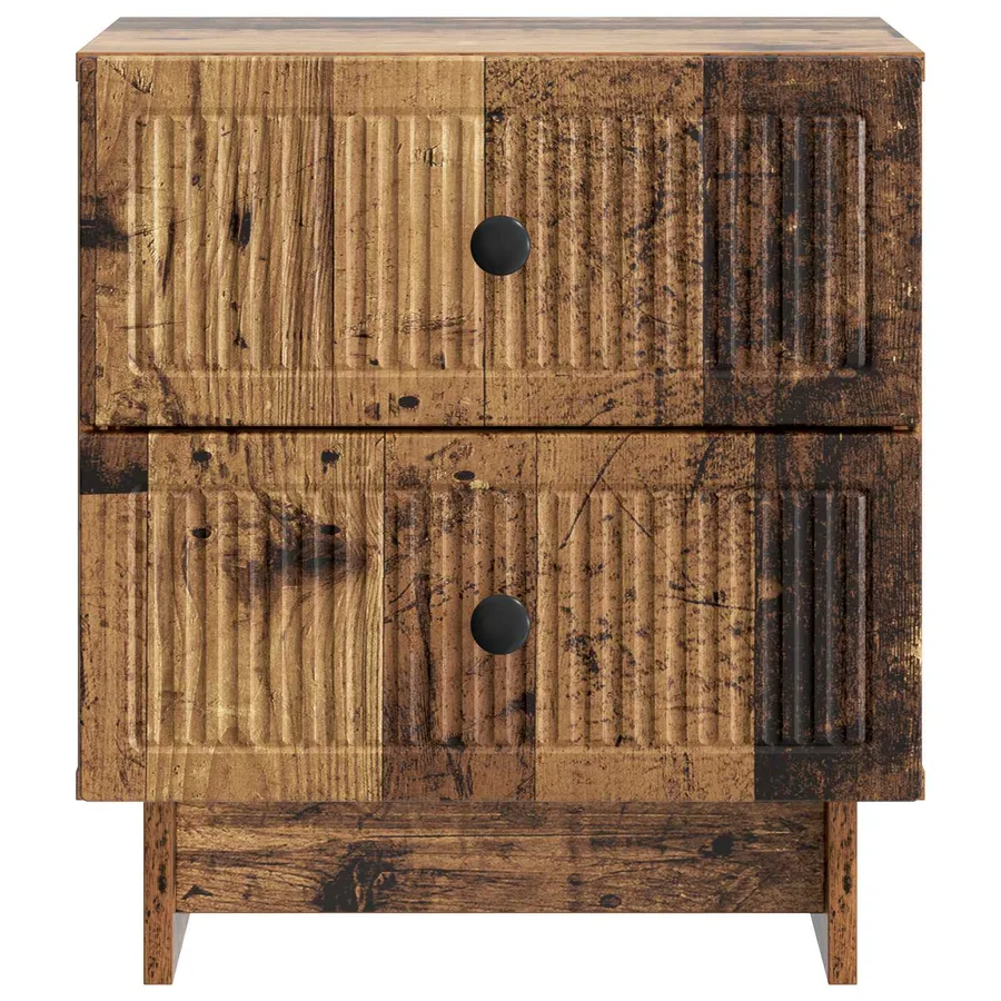 Cabinet de chevet avec tiroir Bois ancien 43 x 34,5 x 47,5 cm - 5