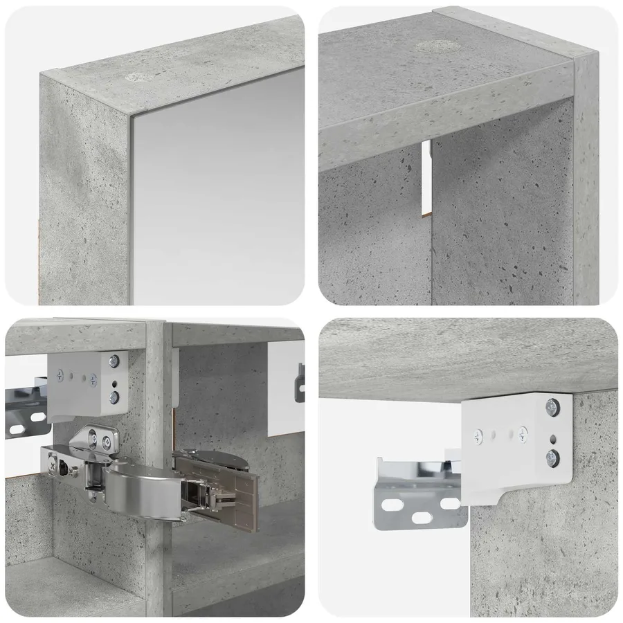 Ensemble de Meubles de Salle de Bain 3 pcs 90 x 10,5 x 50 cm - 8