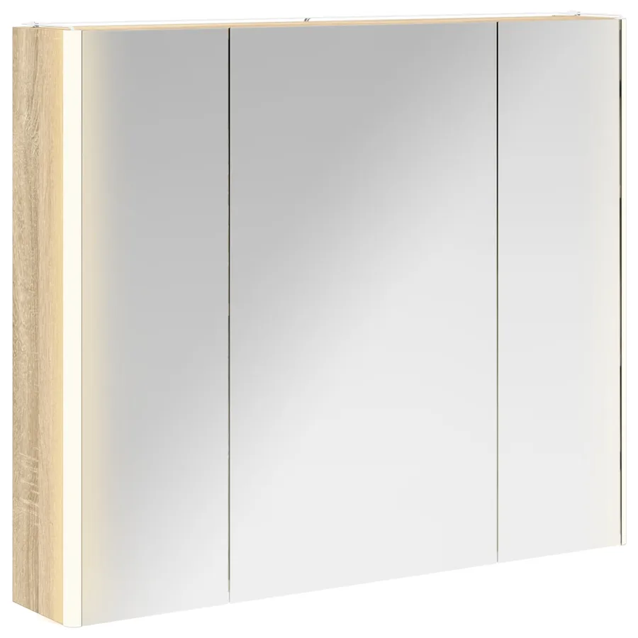 Armoire Miroir de Salle de Bain Chêne Sonoma - 2