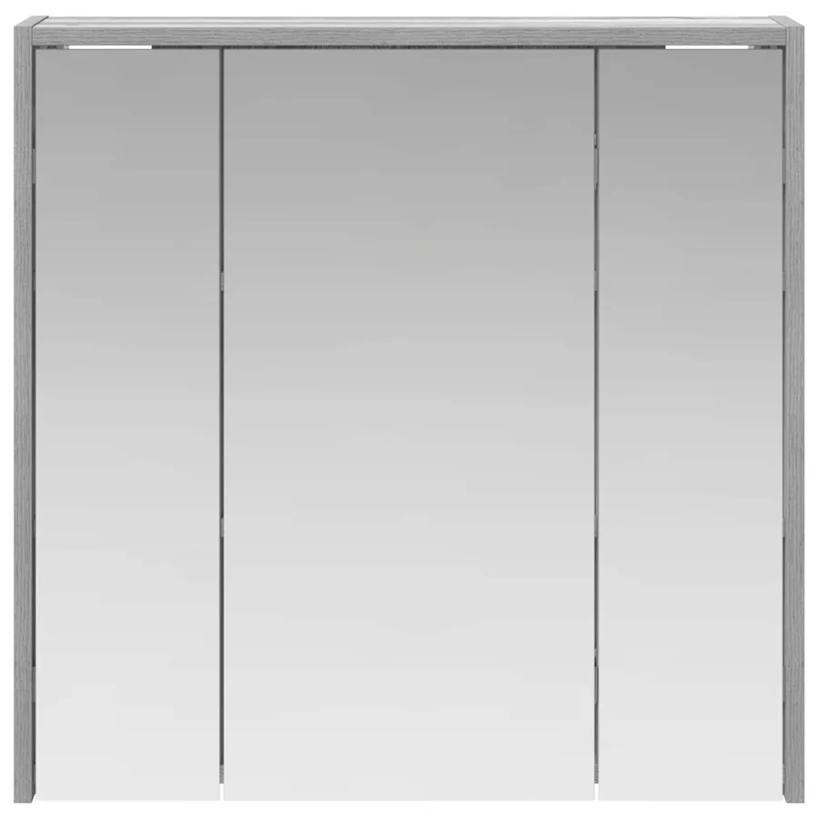 Armoire Miroir de Salle de Bain Gris Sonoma 63,5 x 16 x 62,5 cm - 5