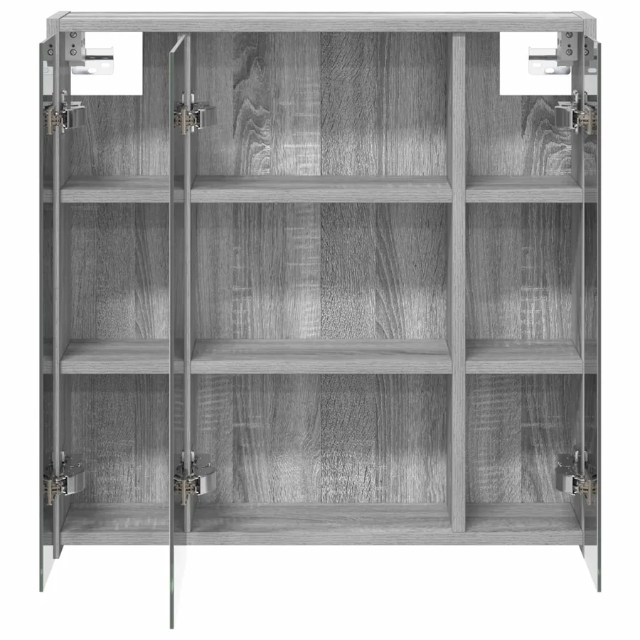 Armoire Miroir de Salle de Bain Gris Sonoma 63,5 x 16 x 62,5 cm - 6