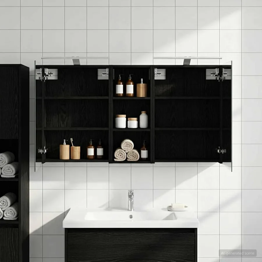Ensemble de Meubles de Salle de Bain 3 pcs 130 x 14,5 x 70 cm