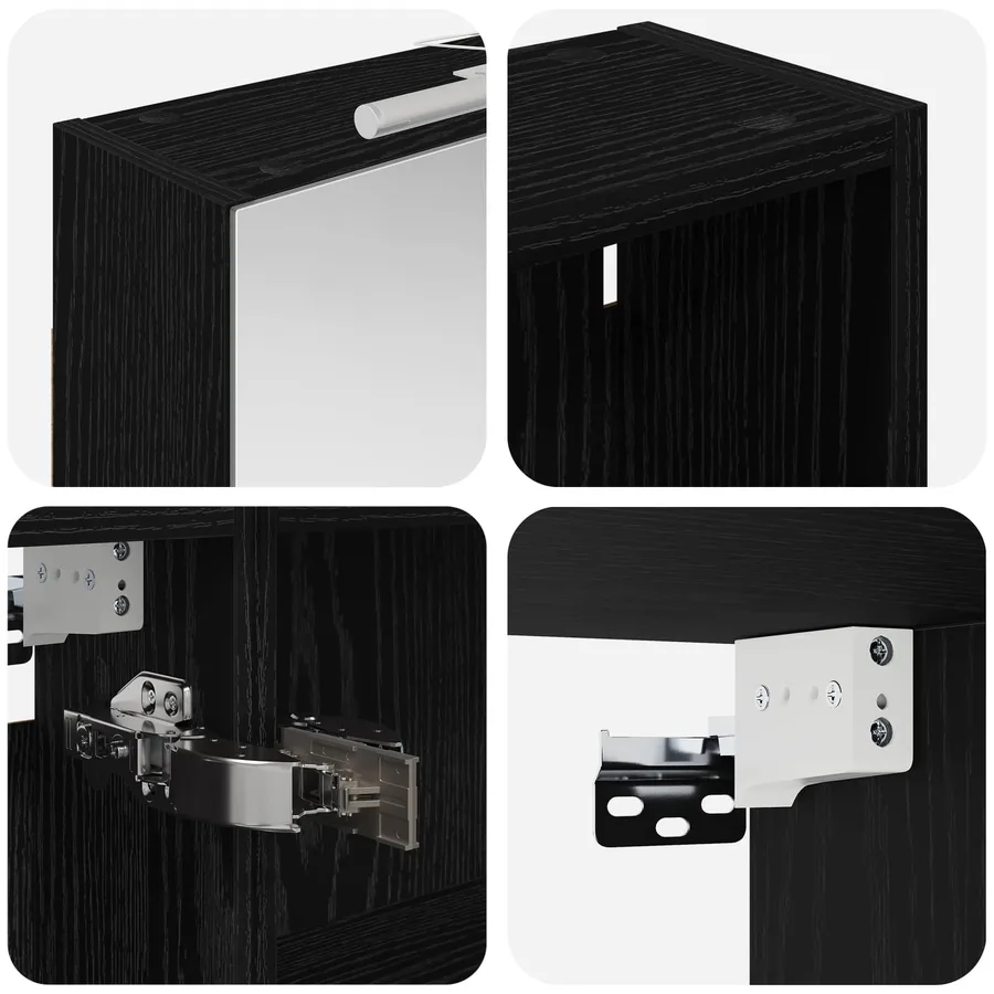 Ensemble de Meubles de Salle de Bain 3 pcs 130 x 14,5 x 70 cm - 10
