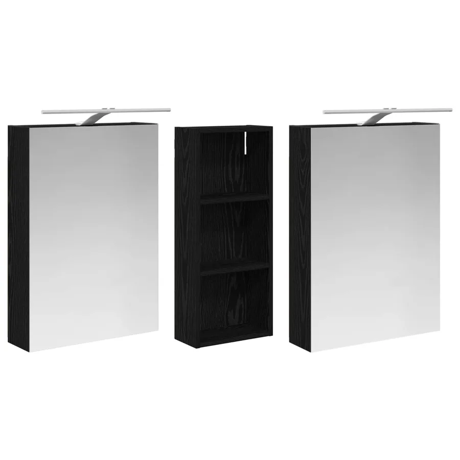 Ensemble de Meubles de Salle de Bain 3 pcs 130 x 14,5 x 70 cm - 5