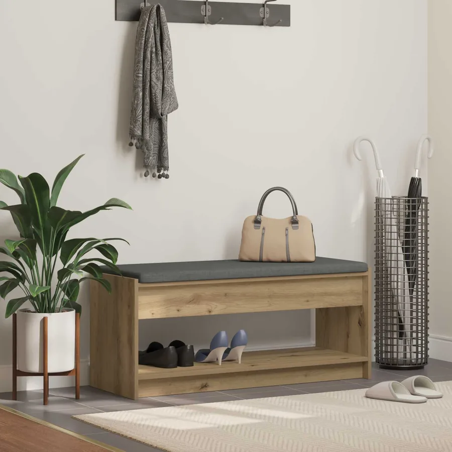 Banc d'entrée Chêne Artisanal 103 x 38 x 45 cm
