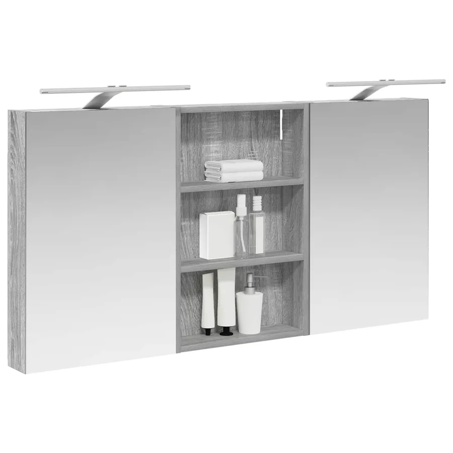 Ensemble de Meubles de Salle de Bain 3 pcs 120 x 10,5 x 60,5 cm - 3