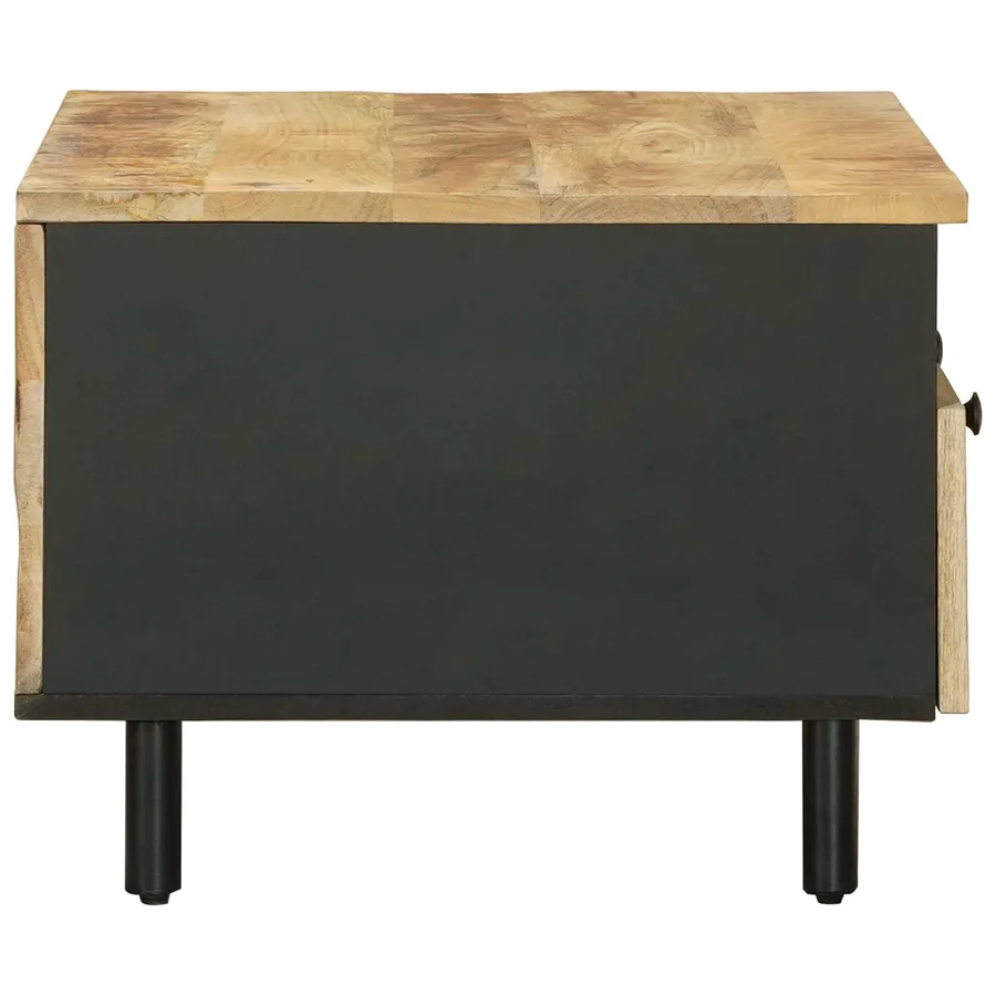 Table basse Marron et Noir 80 x 54 x 40 cm - 5
